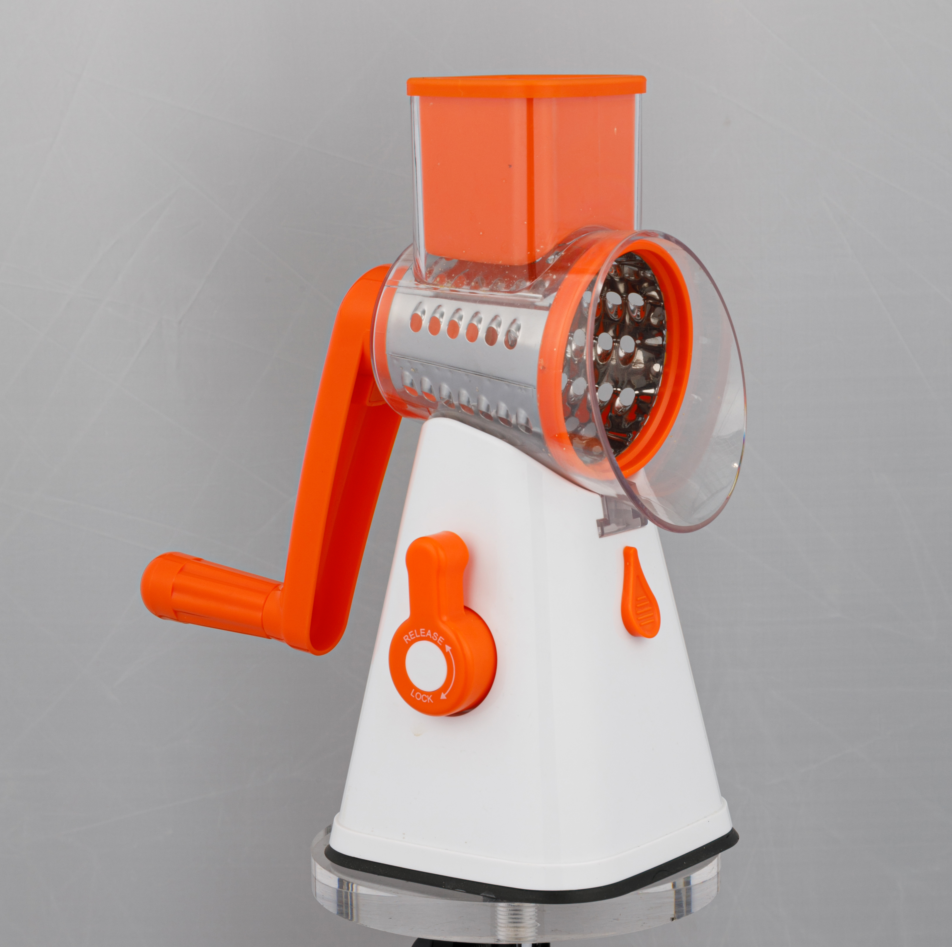 Mekaaninen rumpuraastin 3 in 1 -vihannesleikkuri